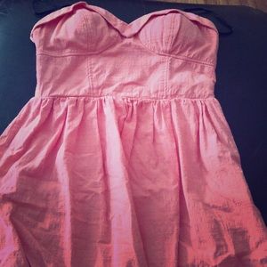 Pink mini dress